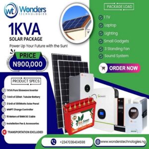 1KVA Complete Solar Package