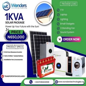 1KVA Solar Package without Panels